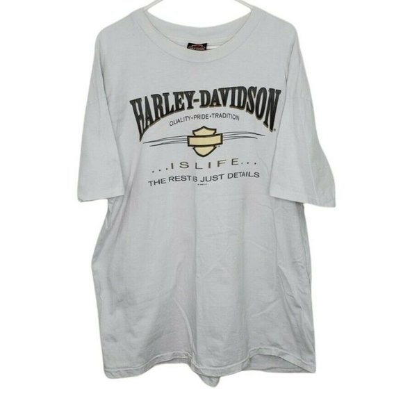 Harley-Davidson Other - Vintage Harley Davidson 1996 Short Sleeve T Shirt USA Mens XXL 2XL Zooks